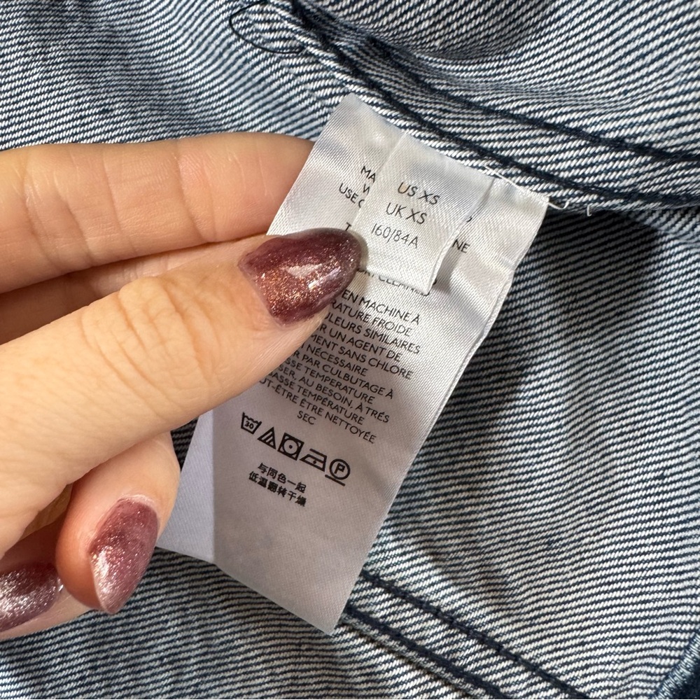 Free People Now Or Never Denim Jacket Coat XS - Picture 10 of 14
